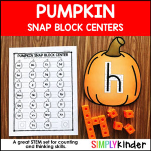 Pumpkin Snap Block Alphabet Mats