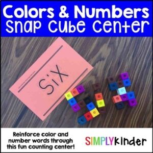 Snap Block Center - Color  and Number Words
