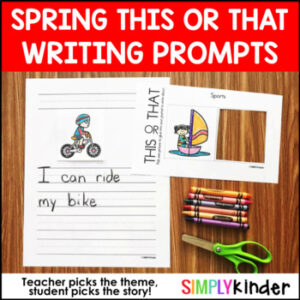 Spring Writing - This or That Writing Prompts