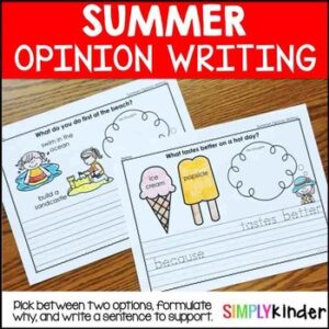 Summer Opinion Writing