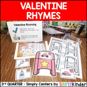 Valentine's Day Rhyming Center - Simply Centers Kindergarten Center