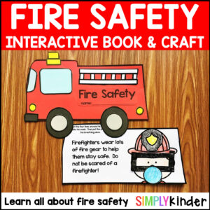 Fire Safety Week Craft Booklet for Fire Prevention Week, Fire Safety Rules
