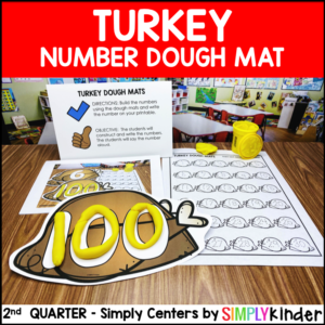 Turkey Number Dough Center