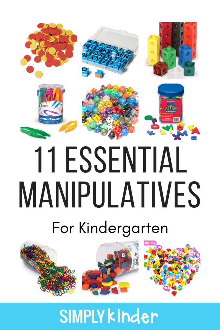 11 MustHave Manipulatives for Teaching Simply Kinder
