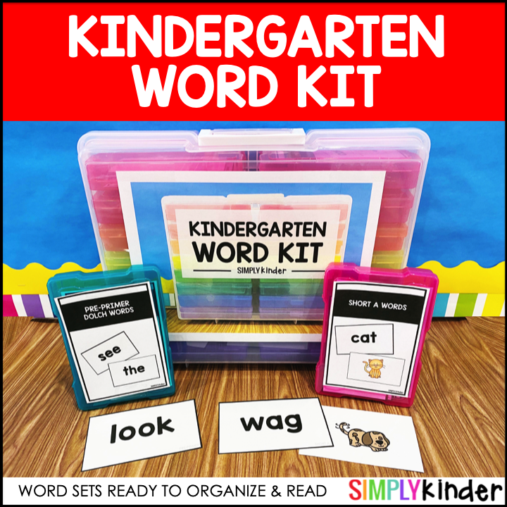 Kindergarten Word Kit - Simply Kinder