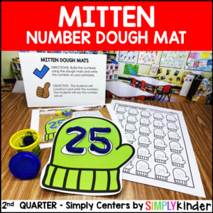 Mitten Number Dough Mats