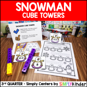 Snowman Cube Towers