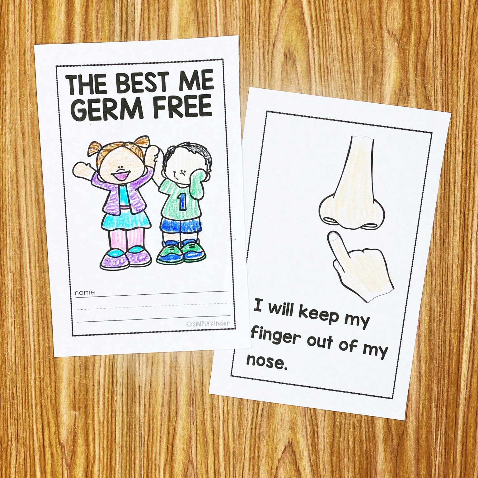 Free Hand Washing Book for Kids - Simply Kinder