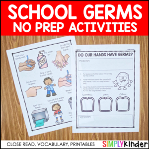 School Germs No Prep Activities