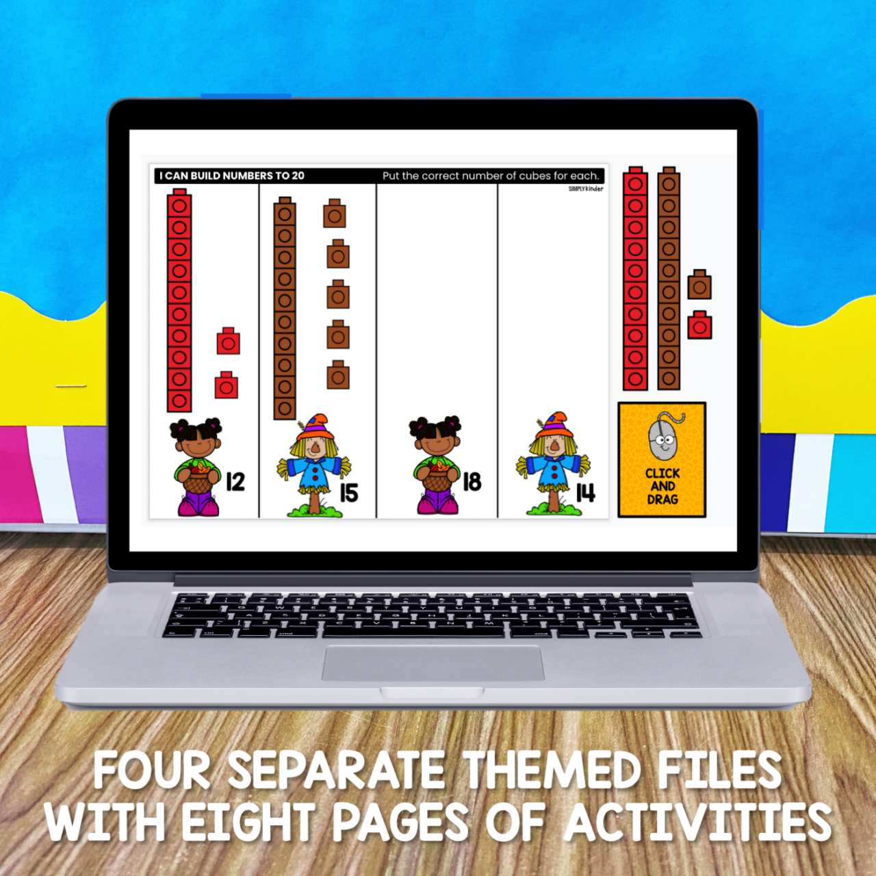 FALL Counting to 20 for Google Classroom and Seesaw - Simply Kinder