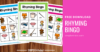 Free Printable Rhyming Bingo Game For Kindergarten - Simply Kinder