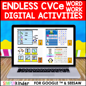 Endless CVCe Word Word for Google and Seesaw