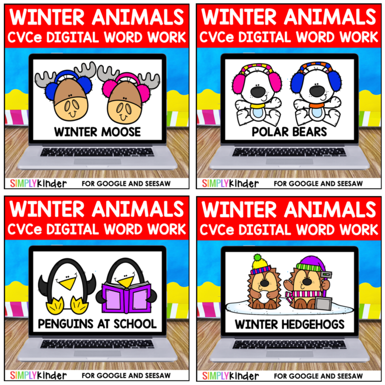 Endless CVCe Word Word for Google and Seesaw bundle preview