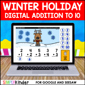 Holiday Addition to 10 Digital Activities for Google & Seesaw