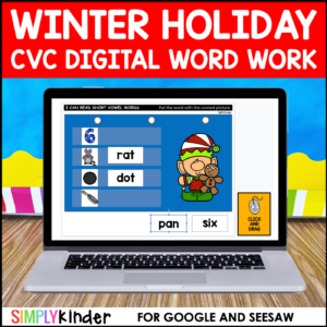 Holiday Digital CVC Activities for Google and Seesaw