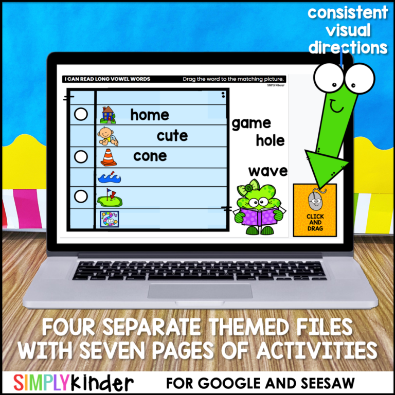 Endless CVCe Word Word for Google and Seesaw bundle preview