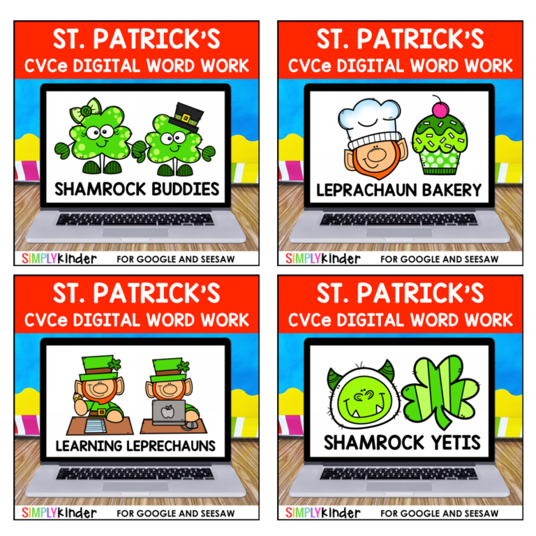 Endless CVCe Word Word for Google and Seesaw bundle preview