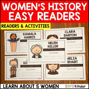 Women's History Month Readers & Activities, International Women's Day