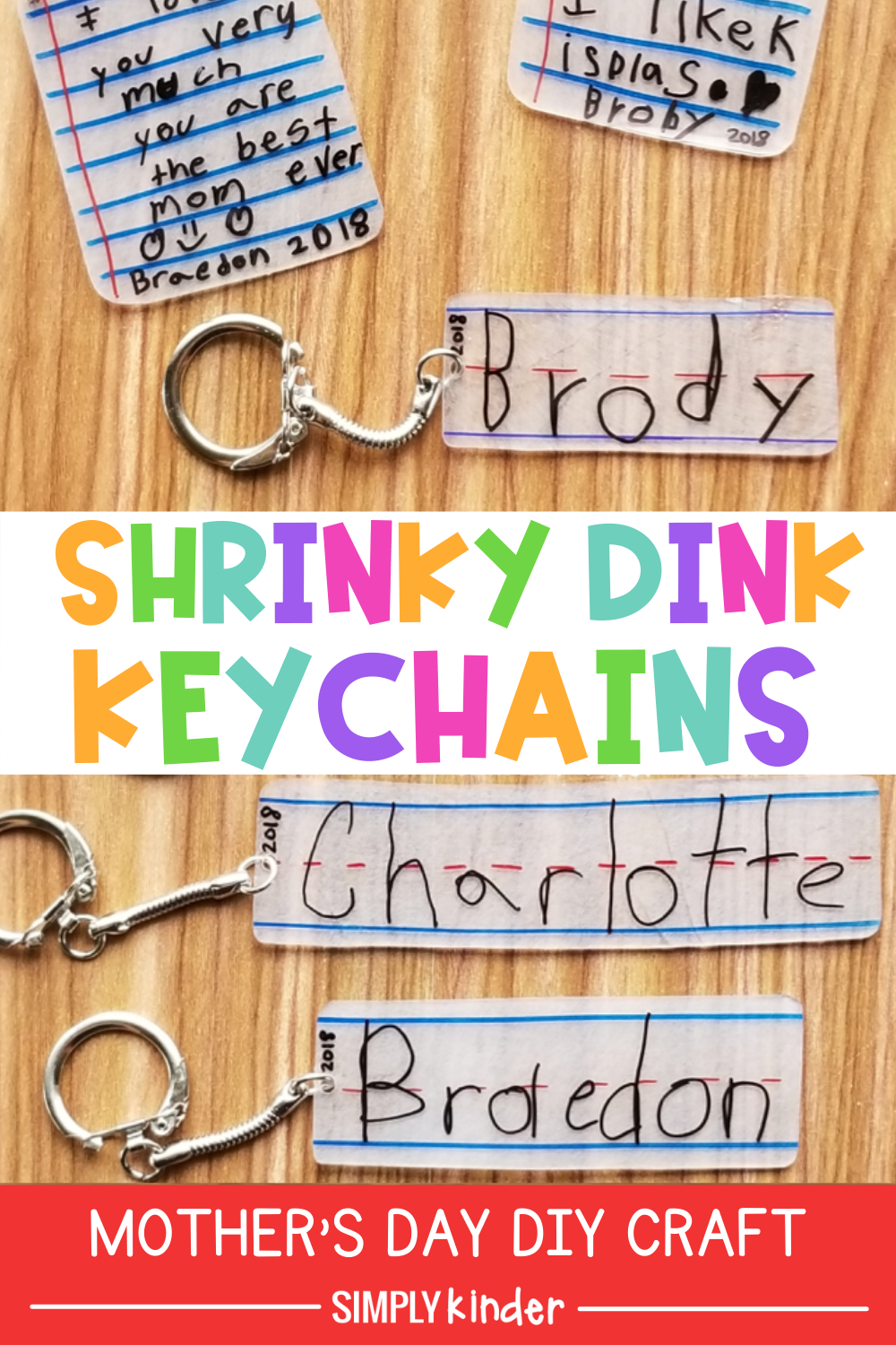 Shrinky dink best sale mothers day keychain