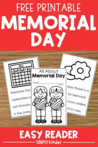 All About Memorial Day: Free Easy Reader - Simply Kinder