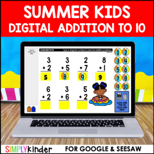 Summer Digital Activities for Google & Seesaw