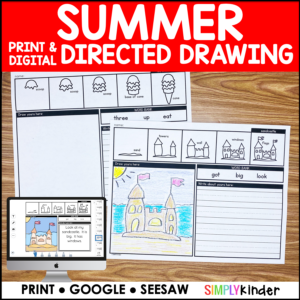 Summer Directed Drawing - Print, Seesaw, & Google