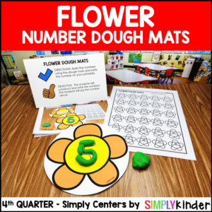 Flower Number Dough Mats