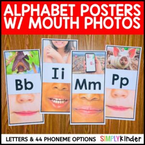 Alphabet Posters with Mouth Photos