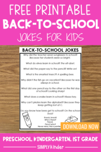 Back-to-School Jokes for Kids - Simply Kinder