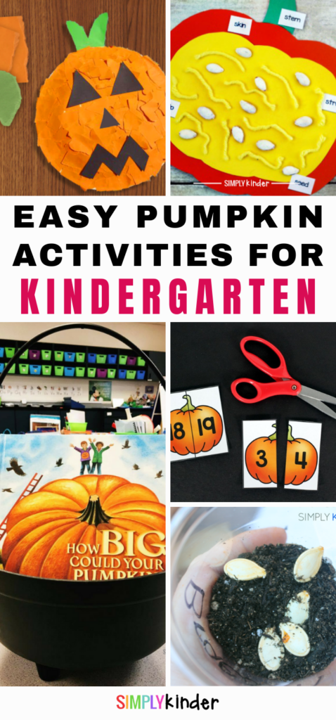 pumpkin activities for Kindergarten - pin