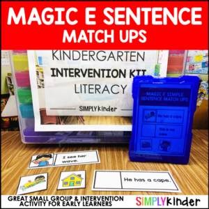 Magic E Sentences - Literacy Intervention Kit Activity