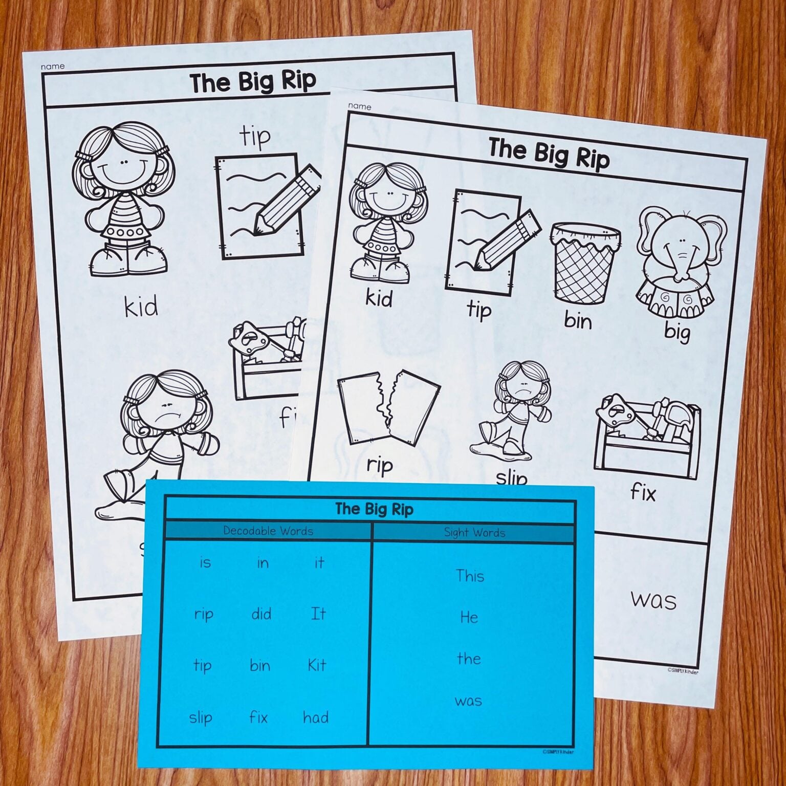 Decodable Readers for Kindergarten Simply Kinder