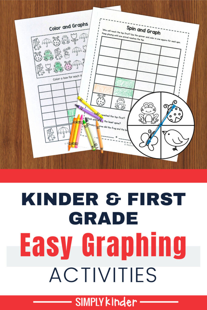 Pinterest pin - graphing activities for Kindergarten