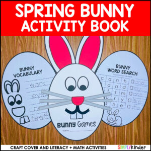 Bunny Games Book with Craft Cover | Easter Activity