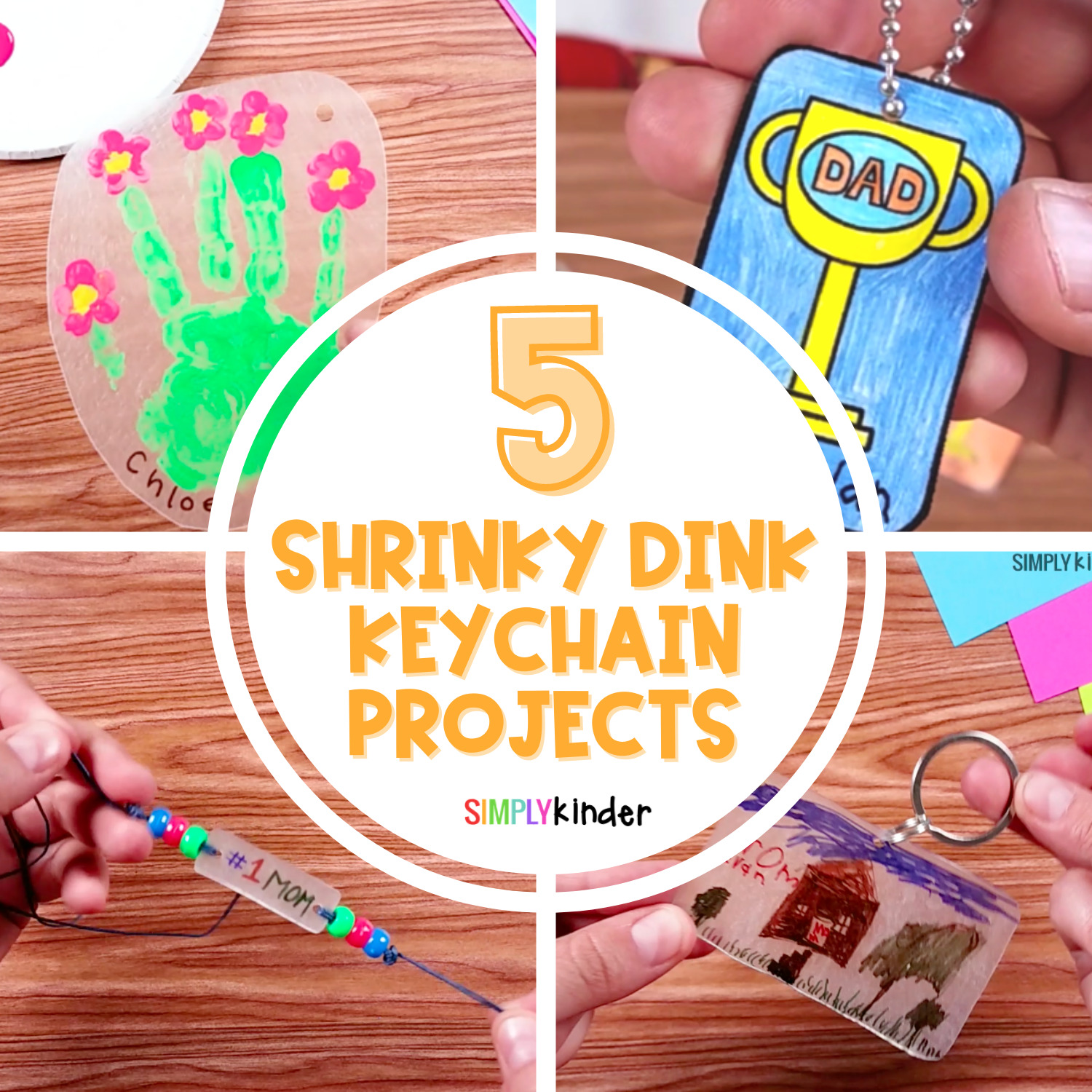Five Shrinky Dinks Keychain Projects - Simply Kinder