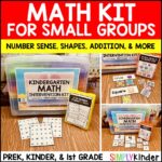 Kindergarten Math Centers for Intervention Kit, Center Small Group ...