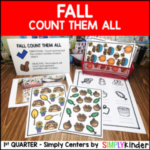 Fall Count Them All Math Center