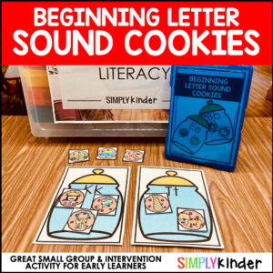 Beginning Sound Cookie Match - Literacy Intervention Kit Activity