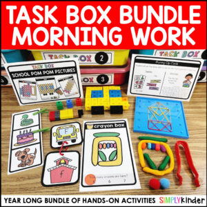 Kindergarten Task Boxes | Morning Work for Kinder