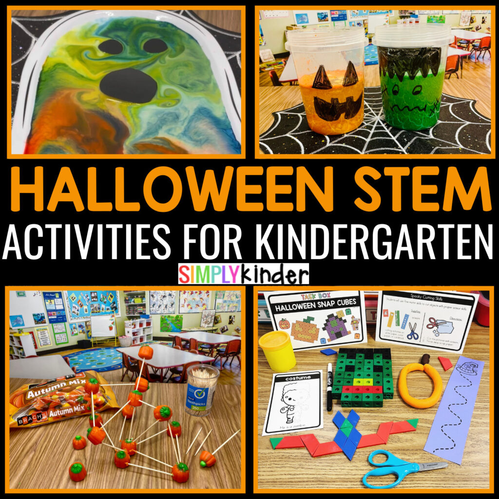 Keep your students engaged and excited this October with this list of amazing Halloween STEM Activities for kindergarten! 