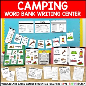 Camping Writing Center Word Bank Vocabulary