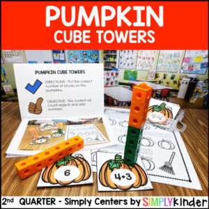 Pumpkin Counting Math Center for Fall