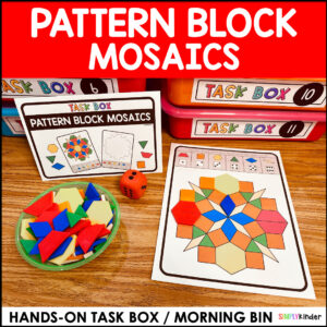 Pattern Block Morning Work Task Box Center