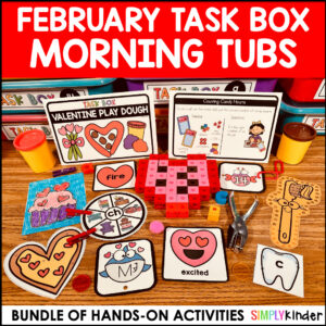 February Morning Bin Task Boxes