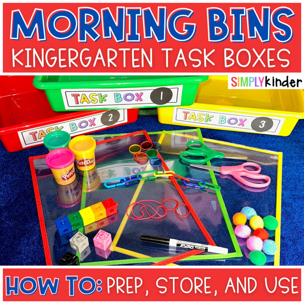 The best strategies for using morning bins in kindergarten & first grade! We show you how to prep, store, and use this best-selling resource!