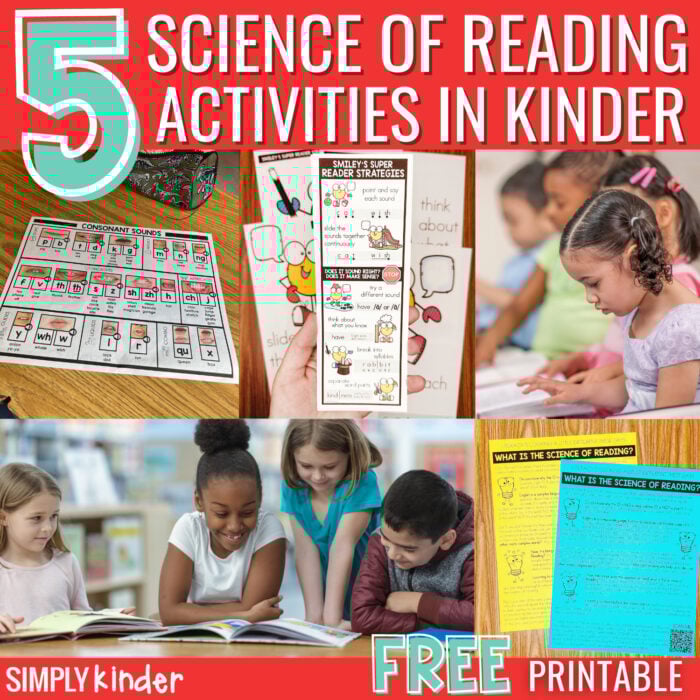 Science of Reading Activities in Kindergarten Simply Kinder