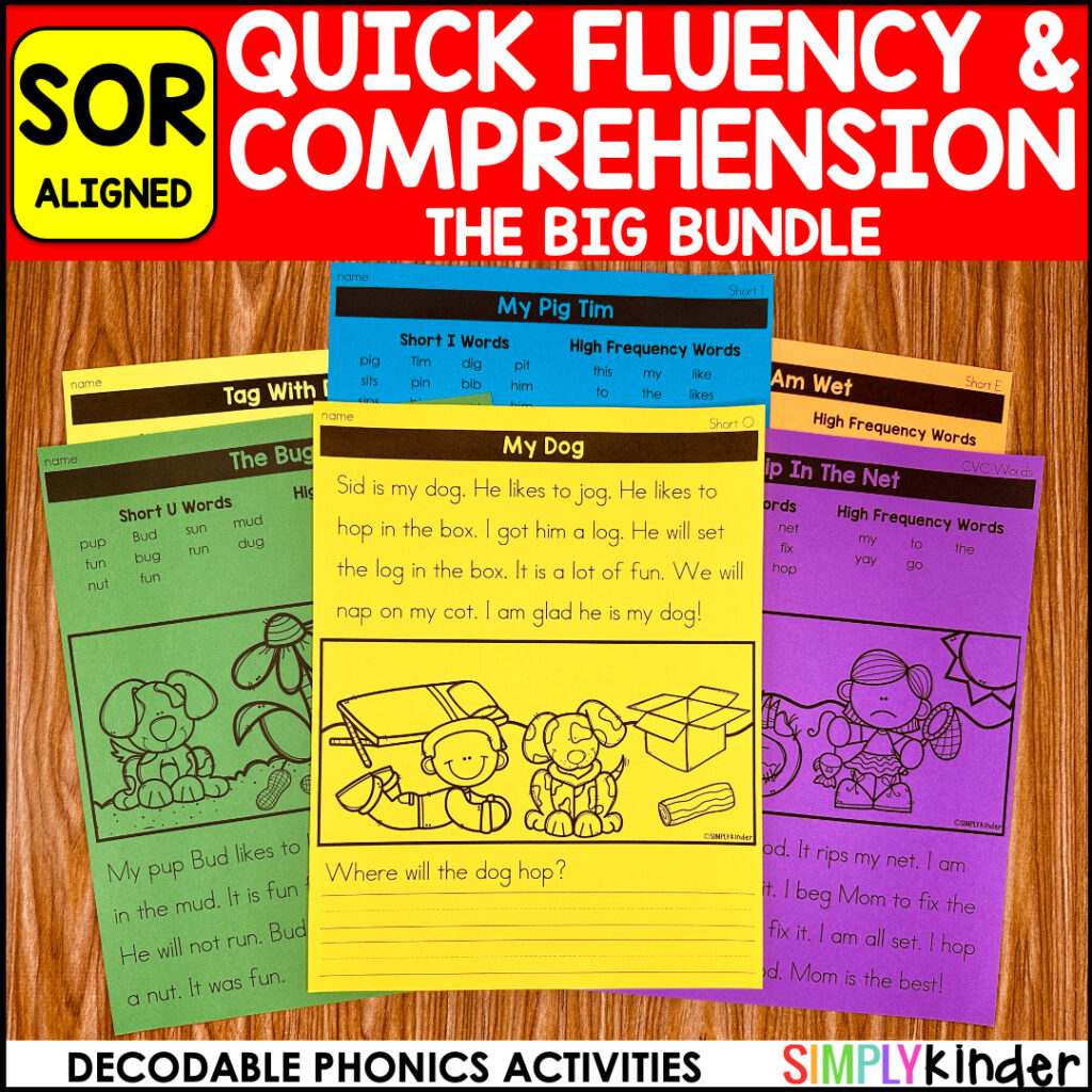 Quick Decodable Reading Fluency Passages Comprehension Science Of Quick Decodable Reading Fluency Passages Comprehension Science Of