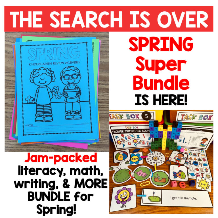 Spring Activities Bundle: Spring Crafts, Directed Drawing, Morning Bins, Spring Centers, No-Prep & More bundle preview
