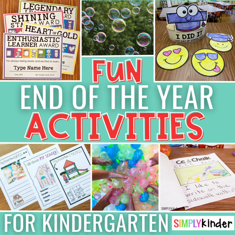 Fun End of the Year Kindergarten Activities Simply Kinder