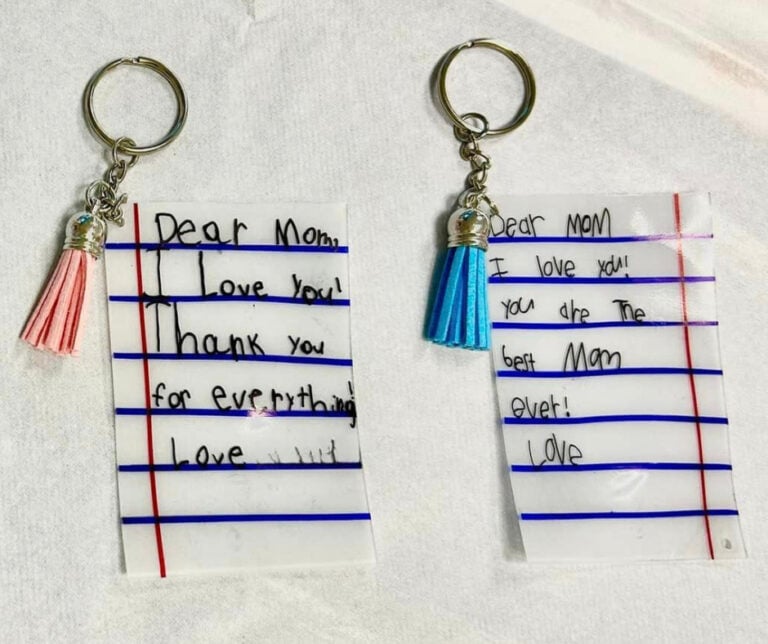 Shrink Film Keepsake Keychains Simply Kinder
